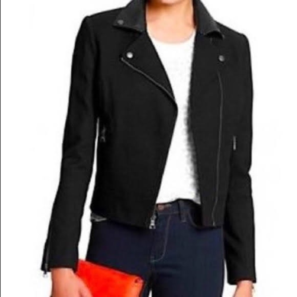 Banana Republic Fabric Moto Jacket